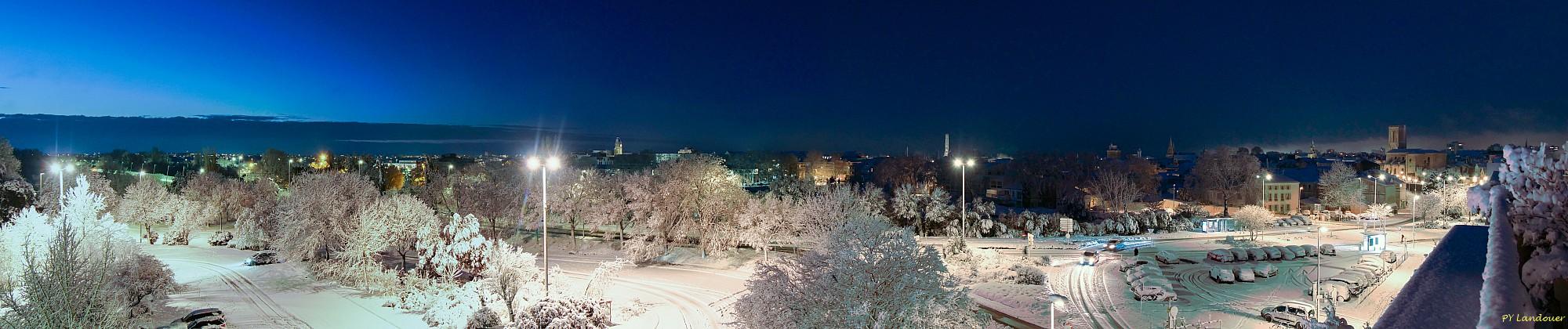 La Rochelle vu d'en haut, Neige, 6 janvier 2026