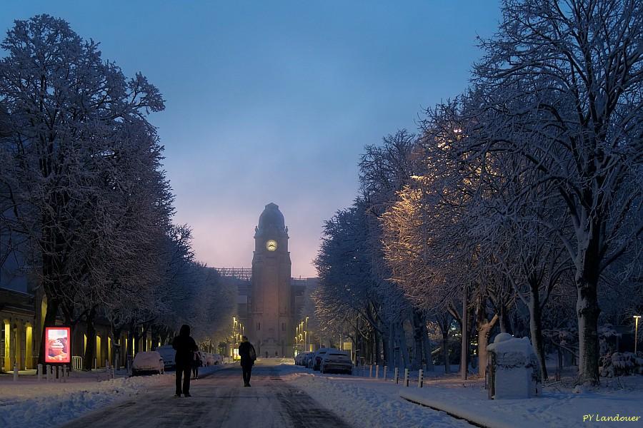 La Rochelle vu d'en haut, Neige, 6 janvier 2026