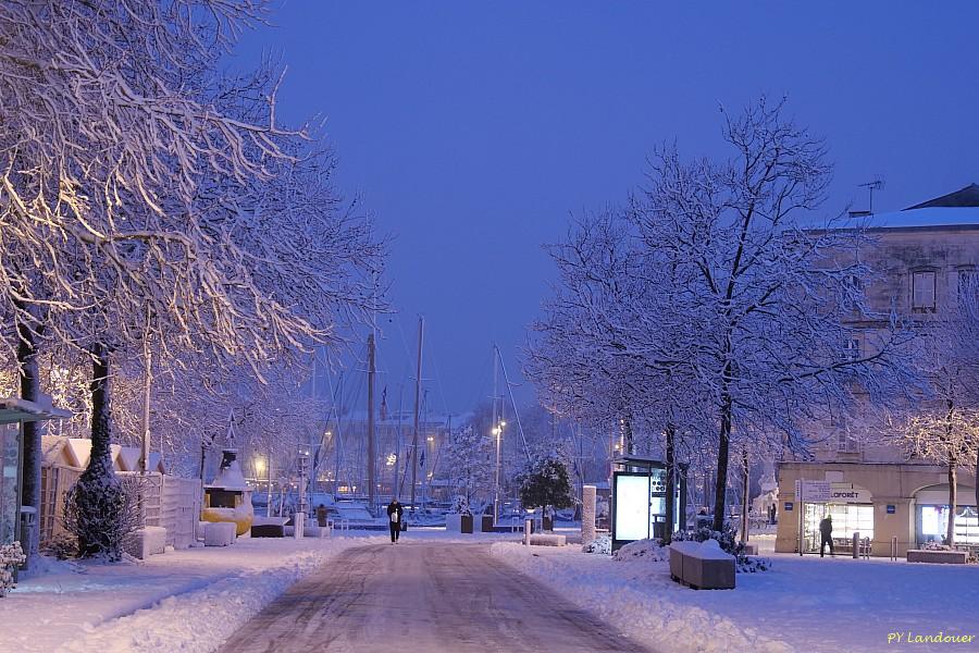 La Rochelle vu d'en haut, Neige, 6 janvier 2026