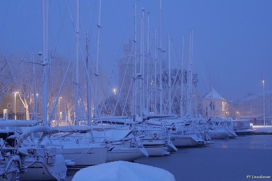 La Rochelle vu d'en haut, Neige, 6 janvier 2026