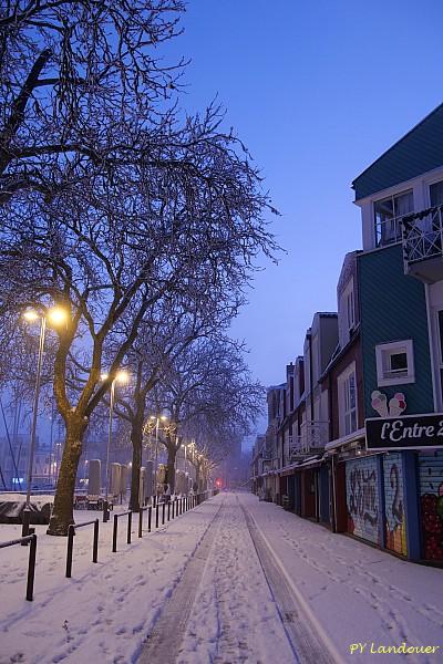 La Rochelle vu d'en haut, Neige, 6 janvier 2026