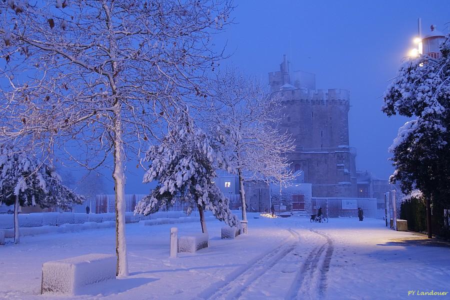 La Rochelle vu d'en haut, Neige, 6 janvier 2026