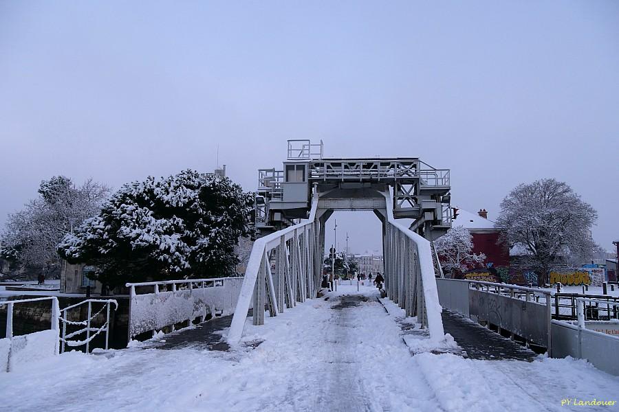 La Rochelle vu d'en haut, Neige, 6 janvier 2026