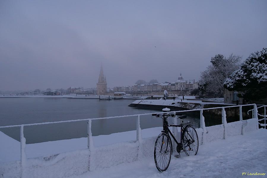 La Rochelle vu d'en haut, Neige, 6 janvier 2026