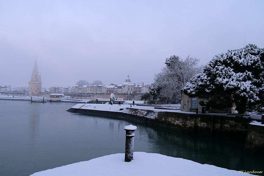 La Rochelle vu d'en haut, Neige, 6 janvier 2026