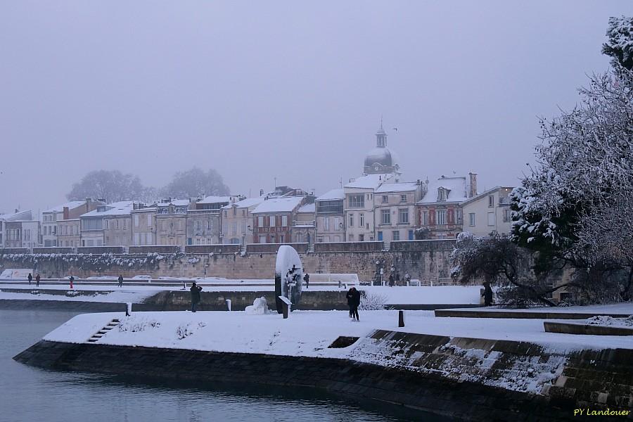 La Rochelle vu d'en haut, Neige, 6 janvier 2026