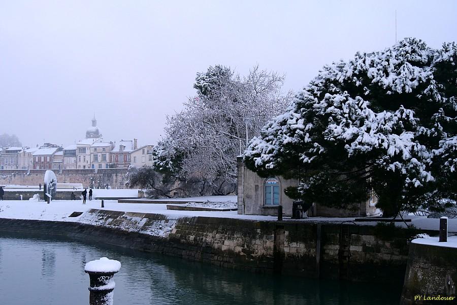 La Rochelle vu d'en haut, Neige, 6 janvier 2026