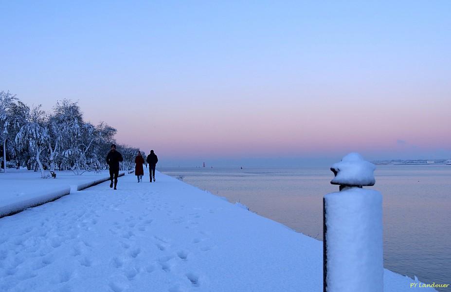 La Rochelle vu d'en haut, Neige, 6 janvier 2026