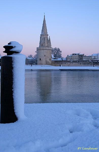 La Rochelle vu d'en haut, Neige, 6 janvier 2026