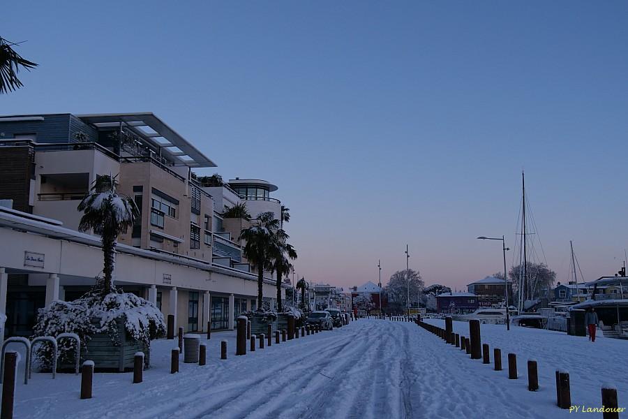 La Rochelle vu d'en haut, Neige, 6 janvier 2026