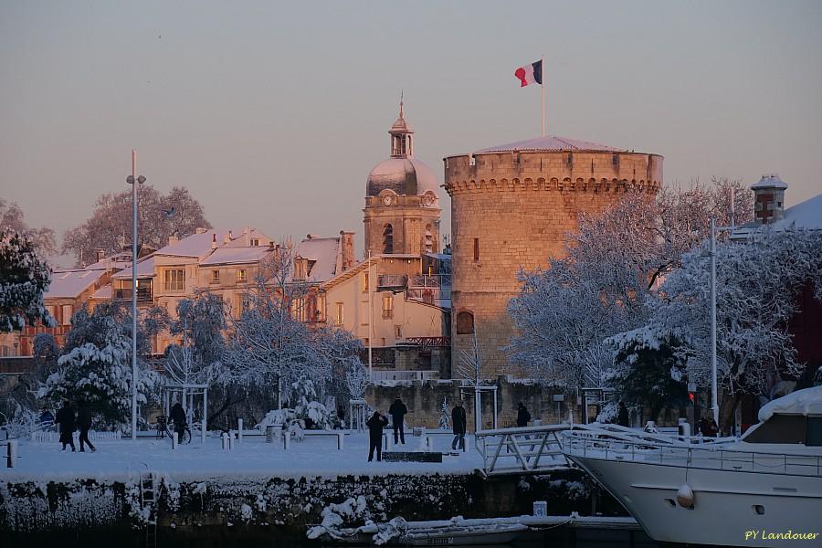 La Rochelle vu d'en haut, Neige, 6 janvier 2026