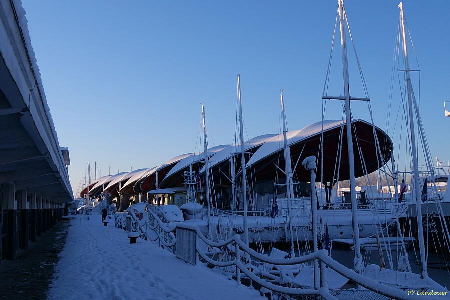 La Rochelle vu d'en haut, Neige, 6 janvier 2026