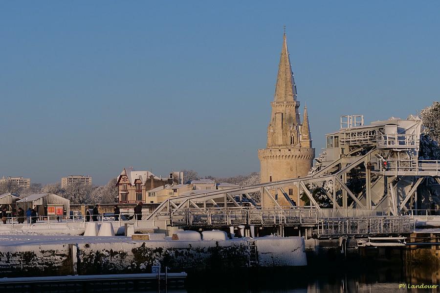 La Rochelle vu d'en haut, Neige, 6 janvier 2026