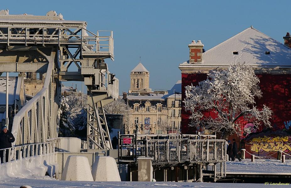 La Rochelle vu d'en haut, Neige, 6 janvier 2026