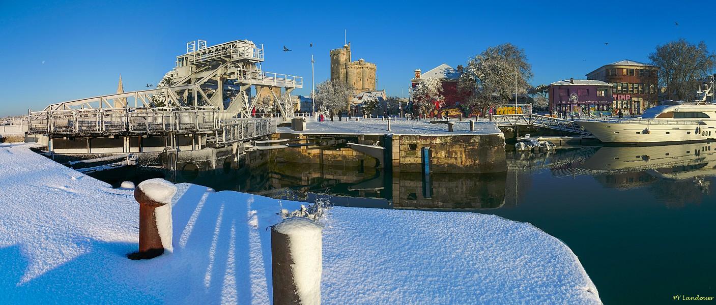 La Rochelle vu d'en haut, Neige, 6 janvier 2026