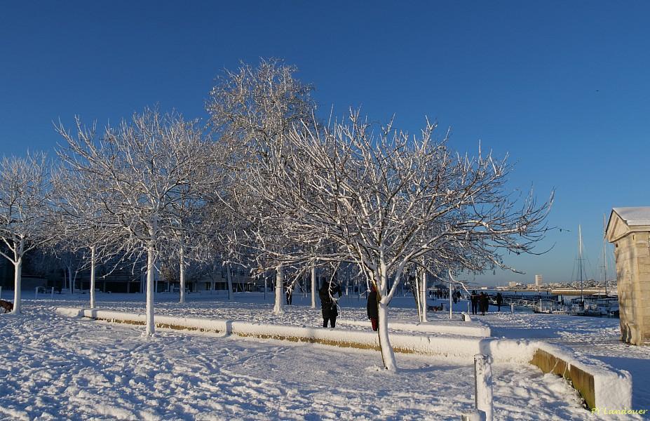 La Rochelle vu d'en haut, Neige, 6 janvier 2026