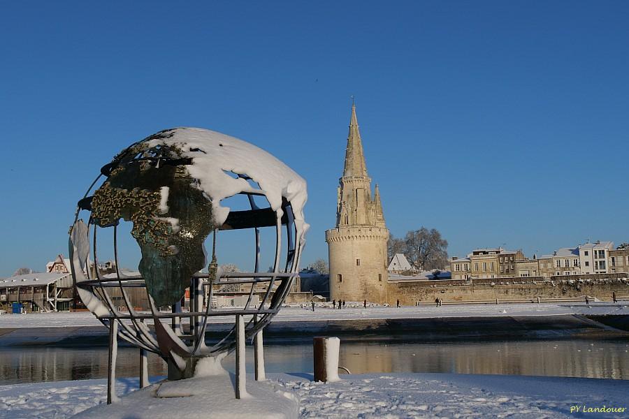 La Rochelle vu d'en haut, Neige, 6 janvier 2026