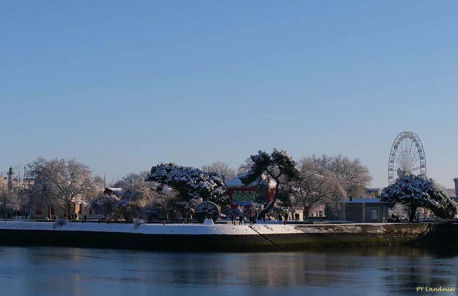 La Rochelle vu d'en haut, Neige, 6 janvier 2026
