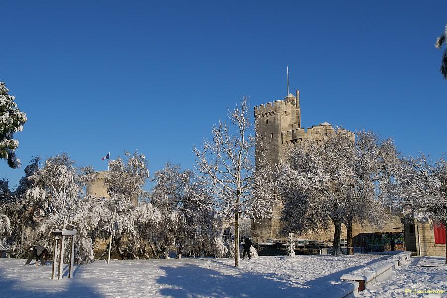 La Rochelle vu d'en haut, Neige, 6 janvier 2026