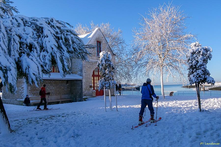 La Rochelle vu d'en haut, Neige, 6 janvier 2026