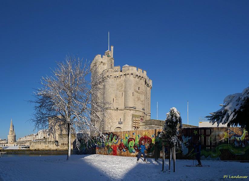 La Rochelle vu d'en haut, Neige, 6 janvier 2026