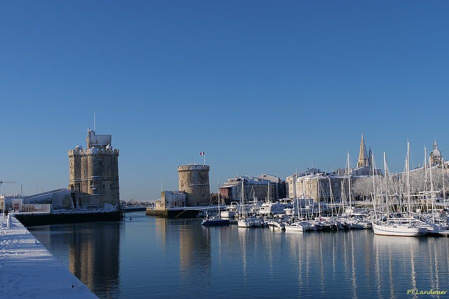 La Rochelle vu d'en haut, Neige, 6 janvier 2026