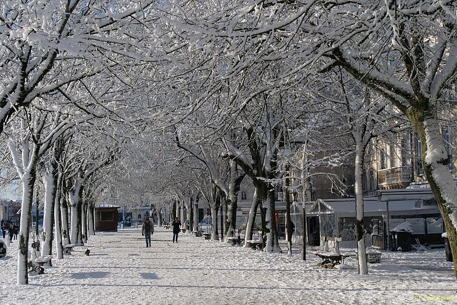 La Rochelle vu d'en haut, Neige, 6 janvier 2026