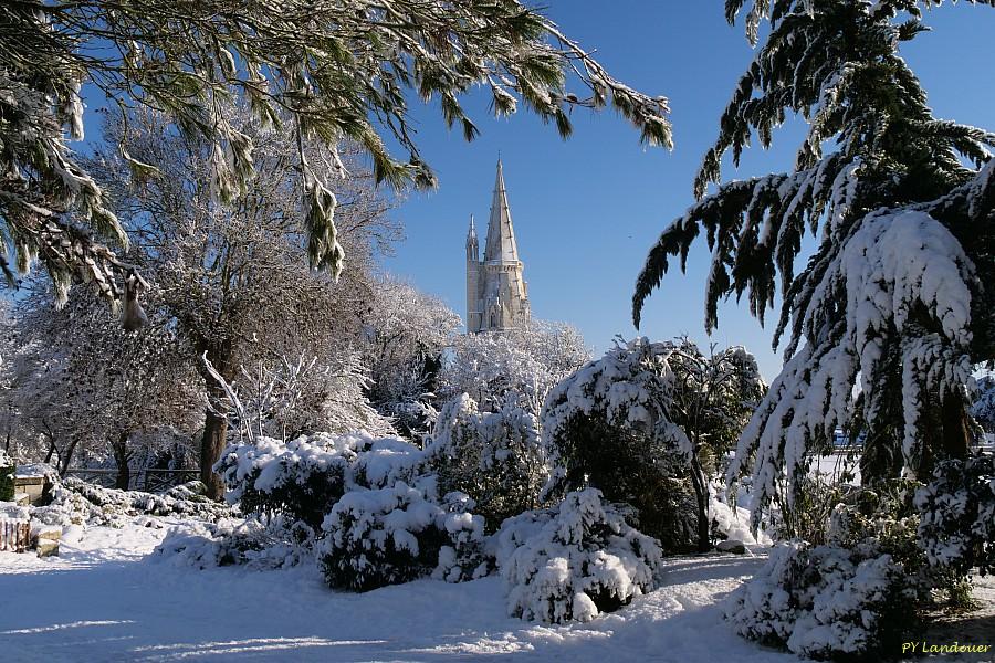 La Rochelle vu d'en haut, Neige, 6 janvier 2026