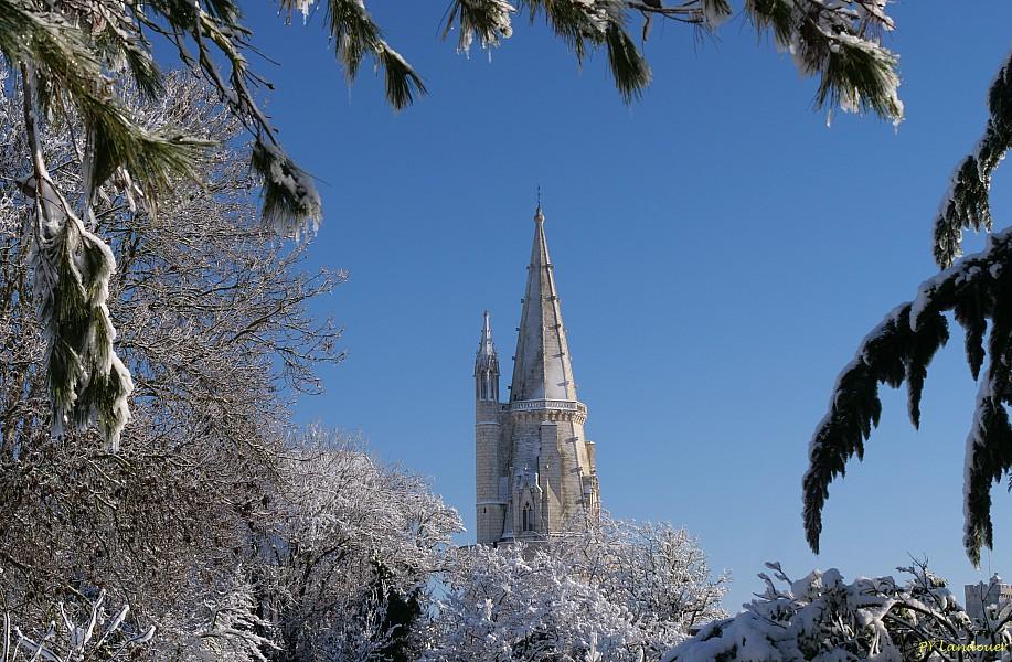La Rochelle vu d'en haut, Neige, 6 janvier 2026