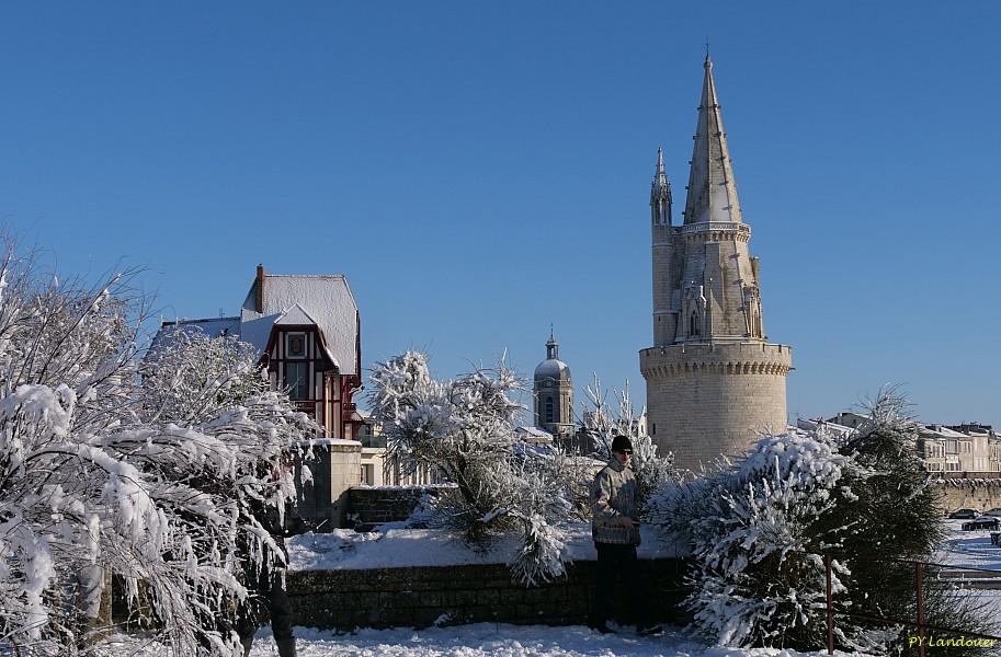 La Rochelle vu d'en haut, Neige, 6 janvier 2026