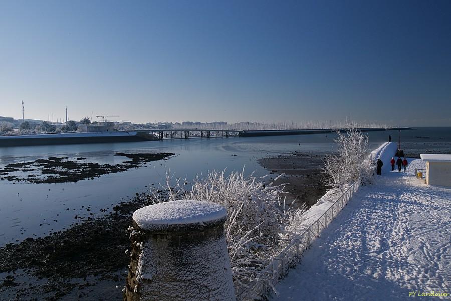La Rochelle vu d'en haut, Neige, 6 janvier 2026