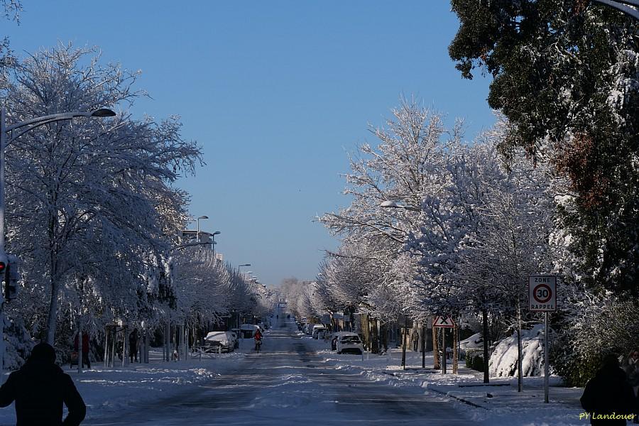 La Rochelle vu d'en haut, Neige, 6 janvier 2026